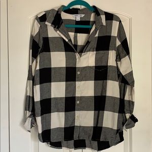 Black & White Checkered Flannel
